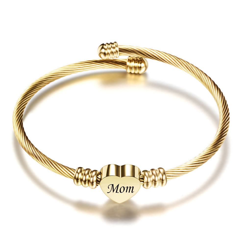 Mom Braided Love Bracelet
