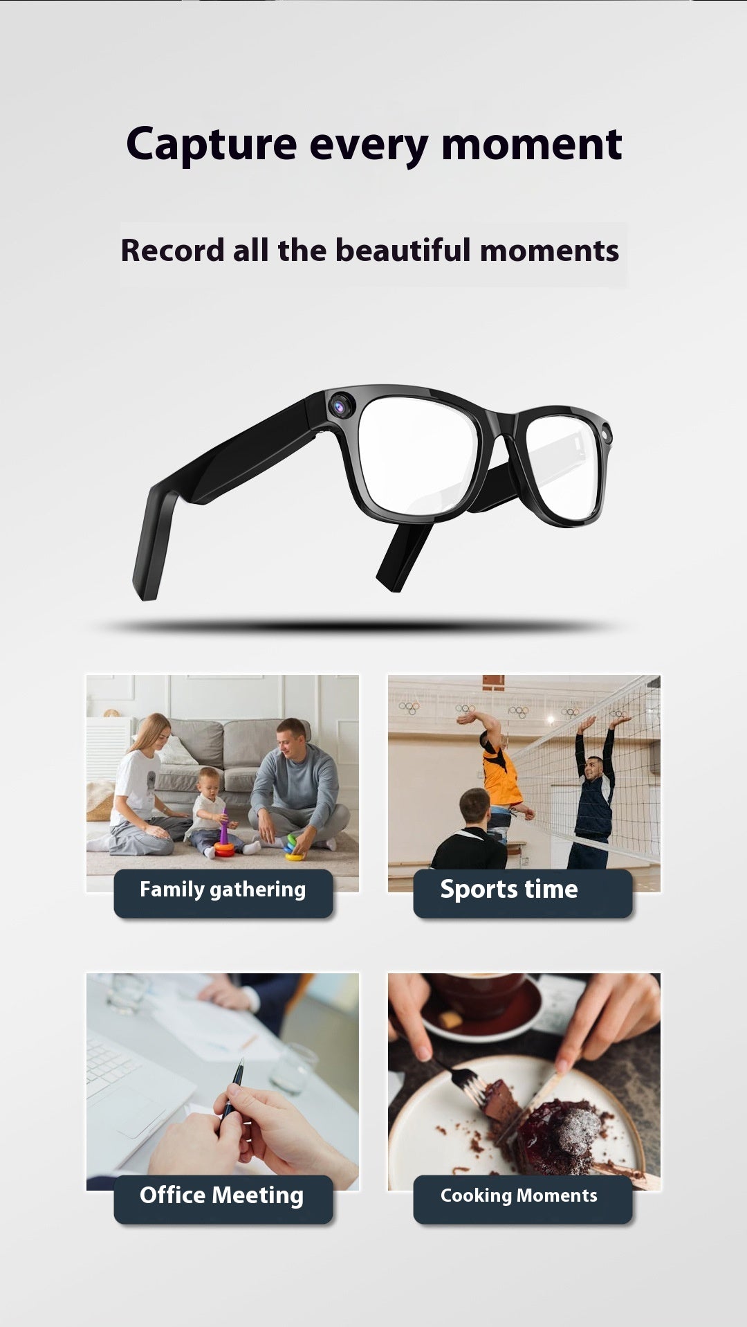 VisionX AI Smart Camera Glasses