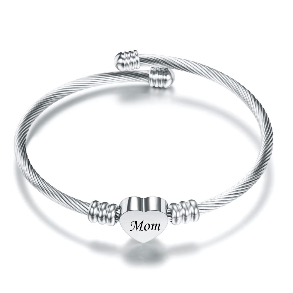 Mom Braided Love Bracelet