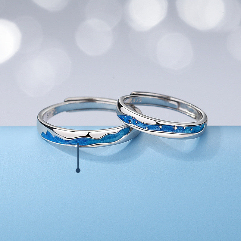 Minimalist Couple Ring Set