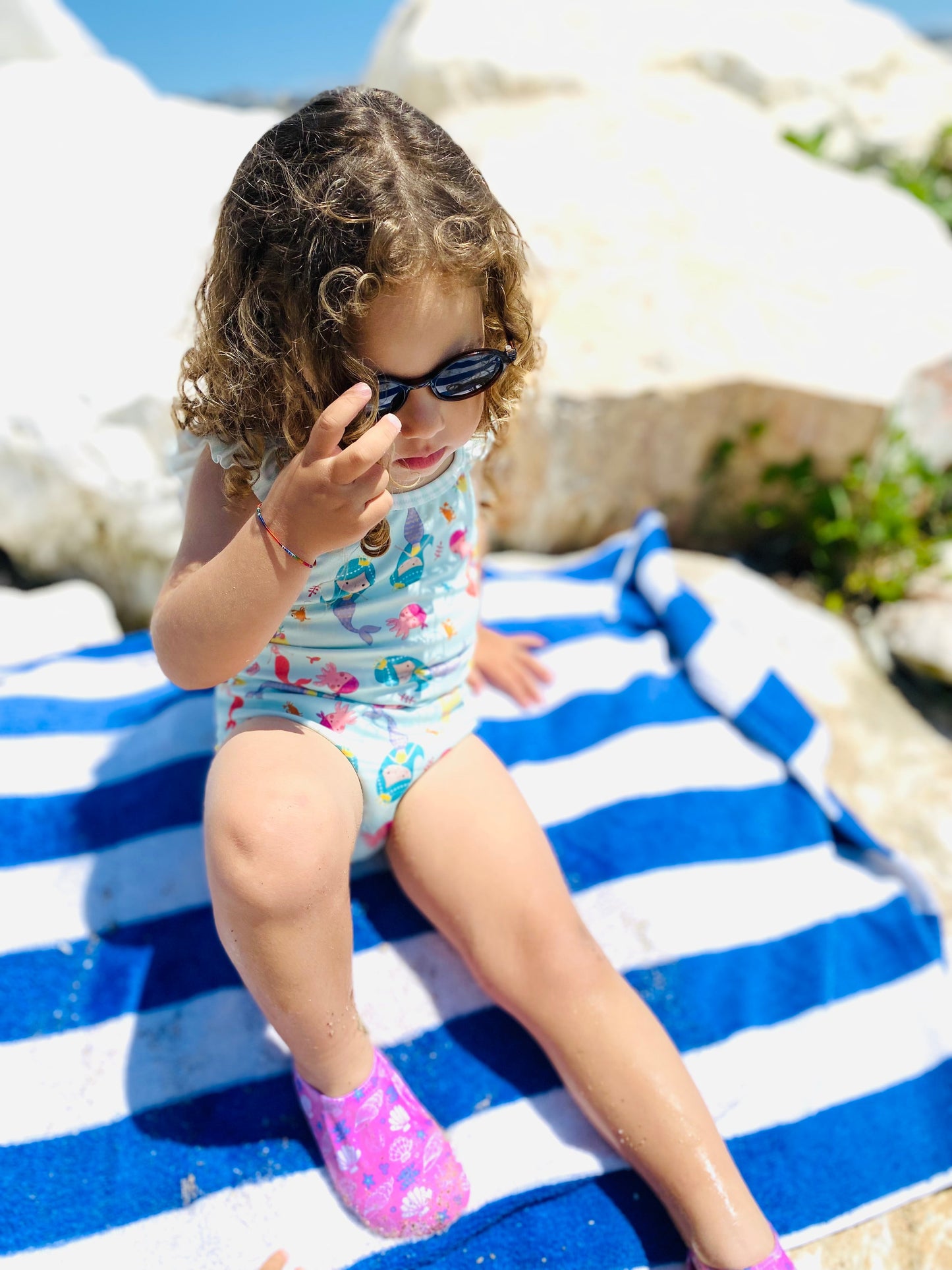 Non-Slip Sole, Unisex Baby, Children's Sea Shoes, Pool Booties, Seashell