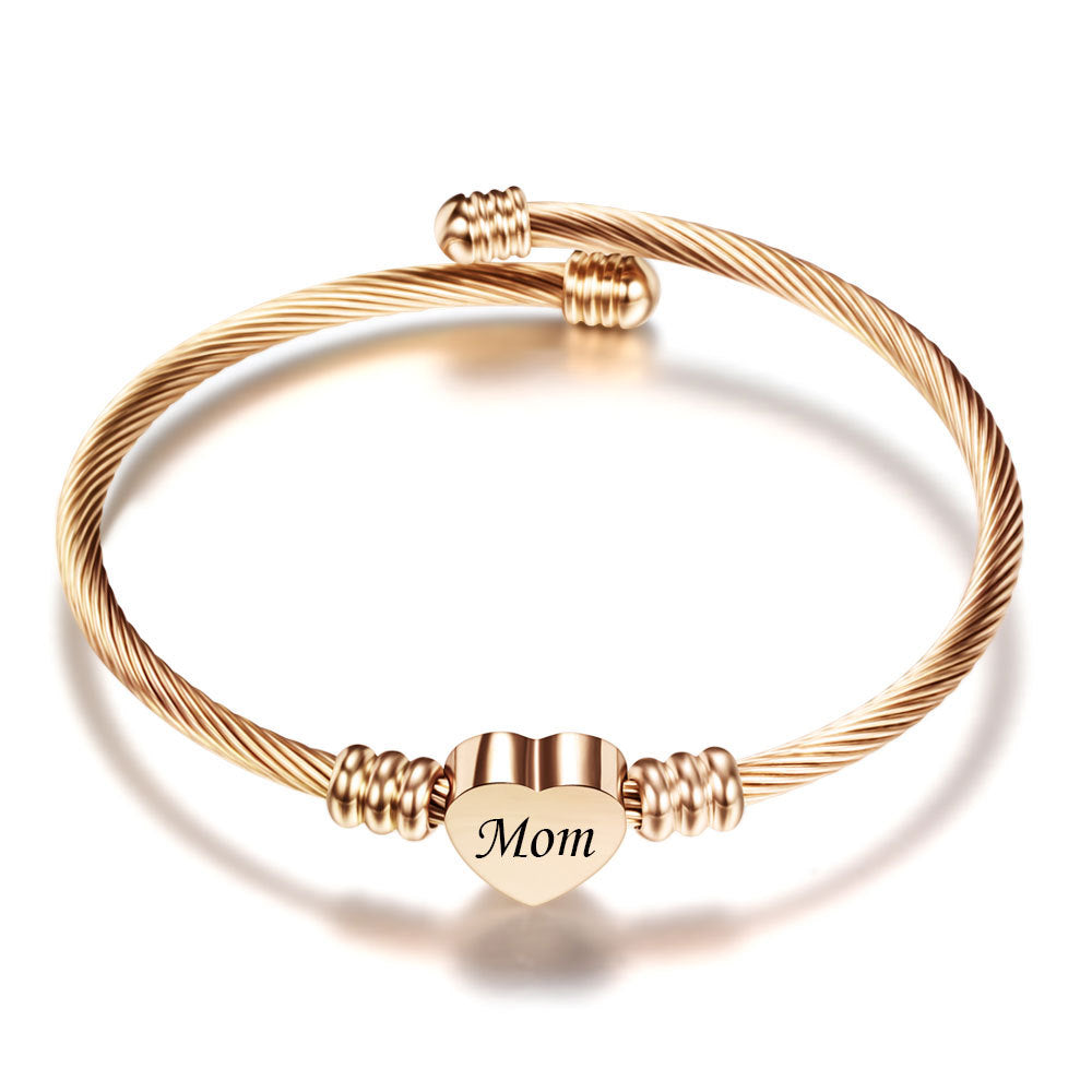Mom Braided Love Bracelet