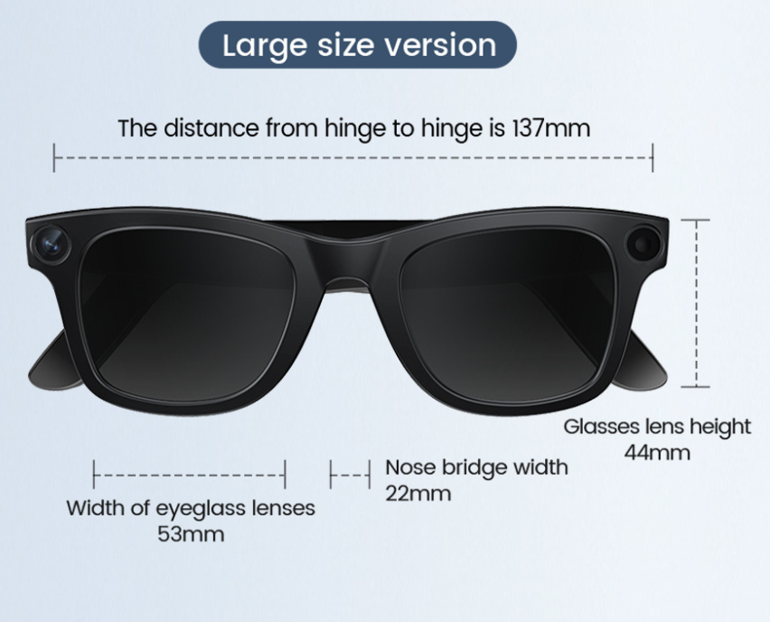 VisionX AI Smart Camera Glasses